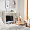 image:imageClassic Dorm Desk Bookshelf with Outlet  White