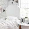 image:imageDormCo Bevel Tacked Plush Outlet Headboard with Legs  White