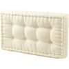image:imageDormCo Rainha  Ultra Thick Tufted College Headboard  Almond Milk