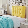 image:imageDormCo Rainha  Ultra Thick Tufted College Headboard  Yellow