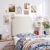 image:imageDormCo Tavira Allure  Boucle Left Side Outlet Headboard with Legs  Cream White Essential Dorm Supplies for College Freshmen Necessities