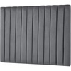 image:imageDormCo Tavira Allure College Dorm Headboard  Classic Panel  Velvety Charcoal Gray  Essential Dorm Supplies for College Freshmen NecessitiesVelvety Charcoal Gray