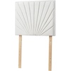 image:imageDormCo Tavira Allure College Dorm Headboard with Legs  Sunrise Panel  Velvety White Essential Dorm Supplies for College Freshmen NecessitiesVelvety White