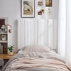 image:imageDormCo Tavira Allure Left Side Outlet Headboard with Legs Classic Panel  Velvety White Essential Dorm Supplies for College Freshmen Necessities