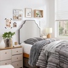 image:imageDormCo Tavira Allure Outlet Twin XL Headboard Majestic Taupe Cream Stripe  Essential Dorm Supplies for College Freshmen Necessities