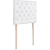 image:imageDormCo Tufted Velvet Plush Left Side Outlet Headboard with Legs  White