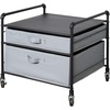 image:imageFridge Stand Supreme  Drawer Organization  Black Frame with Gray Drawers