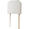 image:imageTavira Allure  Boucle Dorm Right Side Outlet Headboard with Legs  Taupe Cream Essential Dorm Supplies for College Freshmen Necessities