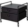 image:imageThe Fridge Stand Supreme  Drawer Organization  Black Pipe Frame with Black Drawers