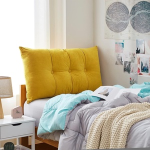 image:imageDormCo Rainha  Plush Tufted College Headboard  Sunshine Yellow