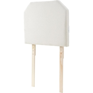 image:imageDormCo Tavira Allure Boucle Dorm Outlet Headboard with Legs  Cream White  Essential Dorm Supplies for College Freshmen Necessities