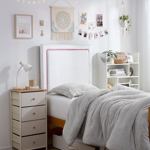image:imageDormCo Tavira Allure Left Side Outlet Headboard with Legs  Corded  Pink