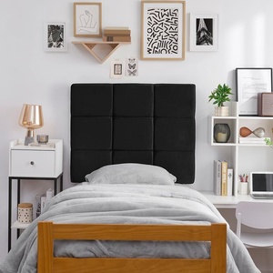 image:imageDormCo Tavira Allure Right Side Outlet Headboard  Cloud Plush  Black