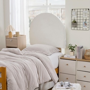 image:imageDormCo Tavira Allure Right Side Outlet Headboard  Rounded Corded  White