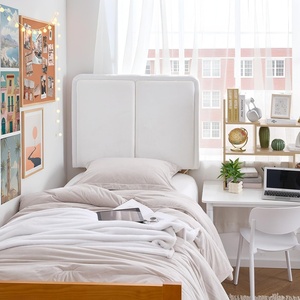image:imageDormCo Tavira Allure Right Side Outlet Headboard  Simple Style  White