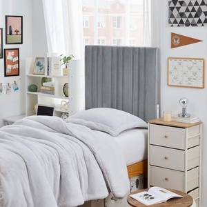 image:imageDormCo Tavira Allure Right Side Outlet Headboard Bedboard Plush Light Gray  DormCo Tavira Allure Right Side Outlet Headboard Bedboard Plush Light Gray