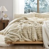 image:imageChunky Bunny Peak of Cozy Twin XL Oversized Comforter Beige  Experience Coma Worthy Sleep with Plush Faux Fur Extra Large BeddingQueen US Standard