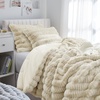 image:imageChunky Bunny Peak of Cozy Twin XL Oversized Comforter Beige  Experience Coma Worthy Sleep with Plush Faux Fur Extra Large BeddingTwin XL