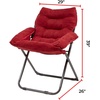 image:imageCollege Club Dorm Chair  Plush amp Extra Tall  Crimson