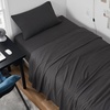 image:imageDark Sky Reserve  Bamlin Twin XL Sheet Set  Portugal Made  Faded Black  Experience Coma Worthy Sleep with High Quality BeddingTwin XL