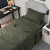 image:imageDark Sky Reserve  Bamlin Twin XL Sheet Set  Portugal Made  Hero Green  Experience Coma Worthy Sleep with High Quality BeddingTwin XL