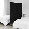 image:imageDont Look At Me  Expandable Privacy Room Divider  Black Frame with Black Fabric