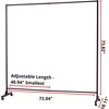 image:imageDont Look At Me  Expandable Privacy Room Divider  Black Frame with Black Fabric