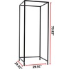 image:imageDont Look At Me  Portable Changing Room Divider  Black Frame with Casters