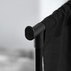image:imageDont Look At Me  Privacy Room Divider  Basics Extendable  Black Frame with Black Fabric