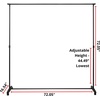 image:imageDont Look At Me  Privacy Room Divider  Basics Extendable  Black Frame with Black Fabric