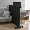 image:imageDont Look At Me  Privacy Room Divider  Basics Extendable  Black Frame with Black Fabric