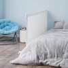 image:imageDont Look At Me  Privacy Room Divider  Basics Extendable  White Frame with White Fabric