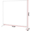 image:imageDont Look At Me  Simplified Privacy Room Divider  White Frame with White Privacy Fabric