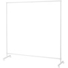 image:imageDont Look At Me  Simplified Privacy Room Divider  White Frame with White Privacy Fabric