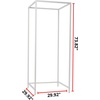 image:imageDont Look at Me  Portable Changing Room Divider  White Frame with White Fabric and Casters