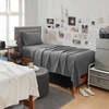 image:imageDorm Haul Comfy College Sheets  Twin XL Bedding Set  Heavenly PinkGranite Gray