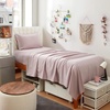 image:imageDorm Haul Comfy College Sheets  Twin XL Bedding Set  Heavenly PinkViolet Ice
