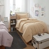 image:imageDorm Haul Cozy College Comforter Set  Twin XL Bedding  Antarctica GrayMarzipan