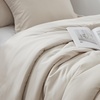 image:imageDorm Haul Cozy College Comforter Set  Twin XL Bedding  Antarctica GrayOat Milk