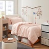 image:imageDorm Haul Cozy College Comforter Set  Twin XL Bedding  Antarctica GrayPale Dogwood
