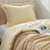 image:imageDorm Haul Cozy Twin XL Bedding College Comforter Set Jet StreamOat Milk  Essential Dorm Supplies for College Freshmen NecessitiesMarzipanRutabaga