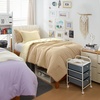 image:imageDorm Haul Cozy Twin XL Bedding College Comforter Set Jet StreamOat Milk  Essential Dorm Supplies for College Freshmen NecessitiesMarzipanRutabaga