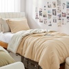 image:imageDorm Haul Cozy Twin XL Bedding College Comforter Set Jet StreamOat Milk  Essential Dorm Supplies for College Freshmen NecessitiesOat MilkMarzipan