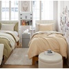 image:imageDorm Haul Cozy Twin XL Bedding College Comforter Set Jet StreamOat Milk  Essential Dorm Supplies for College Freshmen NecessitiesOat MilkMarzipan