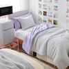image:imageDorm Haul Cozy Twin XL Bedding College Comforter Set Jet StreamOat Milk  Essential Dorm Supplies for College Freshmen NecessitiesOrchid PetalAntarctica Gray