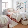 image:imageDorm Haul Cozy Twin XL Bedding College Comforter Set Jet StreamOat Milk  Essential Dorm Supplies for College Freshmen NecessitiesPale DogwoodJet Stream