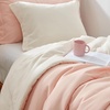 image:imageDorm Haul Cozy Twin XL Bedding College Comforter Set Jet StreamOat Milk  Essential Dorm Supplies for College Freshmen NecessitiesPale DogwoodJet Stream