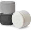 image:imageDormCo 2East  Storage Comfort Seat Ottoman  Dark GrayBrown  White