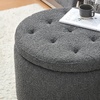image:imageDormCo 2East  Storage Comfort Seat Ottoman  Dark GrayDark Gray