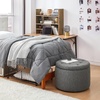 image:imageDormCo 2East  Storage Comfort Seat Ottoman  Dark GrayDark Gray